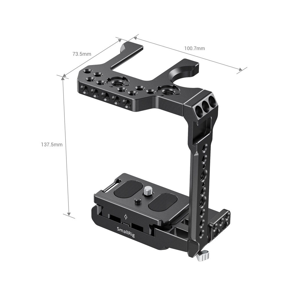 Smallrig-2513-Camera-Cage-Quick-Release-Half-Cage-for-Panasonic-S1H-Function-W-Manfrotto-501-Plate-1729577