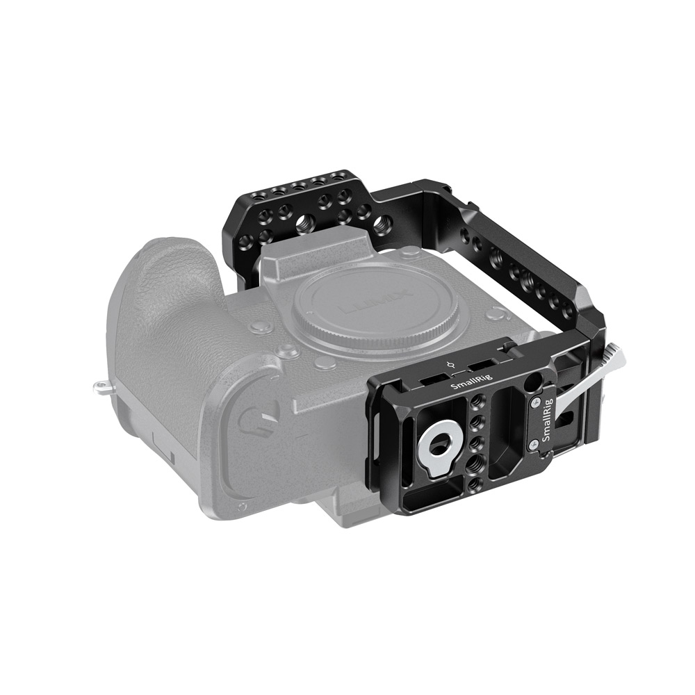 Smallrig-2513-Camera-Cage-Quick-Release-Half-Cage-for-Panasonic-S1H-Function-W-Manfrotto-501-Plate-1729577