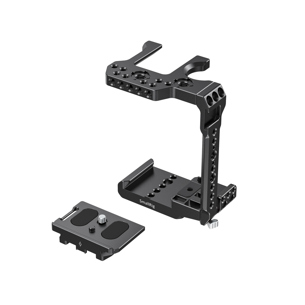 Smallrig-2513-Camera-Cage-Quick-Release-Half-Cage-for-Panasonic-S1H-Function-W-Manfrotto-501-Plate-1729577