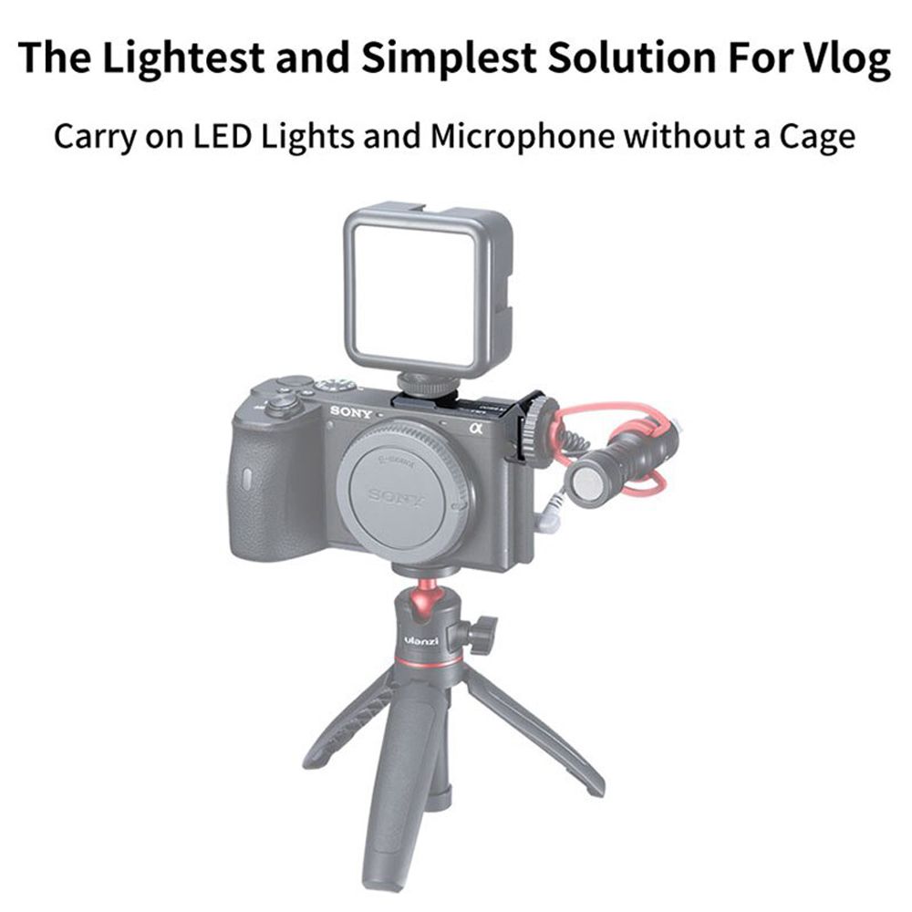 UURig-R032-Universal-Dual-Hot-Shoe-Camera-Mount-Extension-Bracket-Vlog-Microphone-LED-Light-Extend-S-1657222