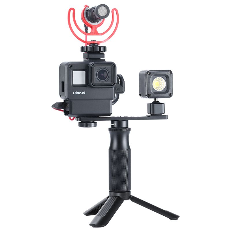 Ulanzi-U-40-Metal-Camera-Hand-Grip-Handheld-Vlog-Handle-Stabilizer-with-14-Inch-Tripod-Screw-for-GoP-1536474