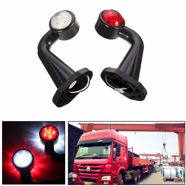 2x12V-Elbow-Side-Outline-Marker-LED-Light-Caution-Lamp-Trailer-Van-Lorry-1013946