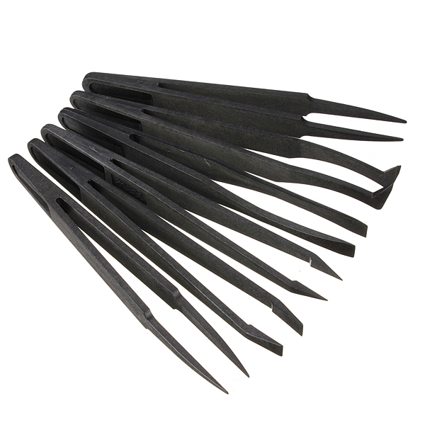 6pcs-Straight-Bend-Anti-static-Tweezer-Heat-Resistant-Repair-Tool-931170