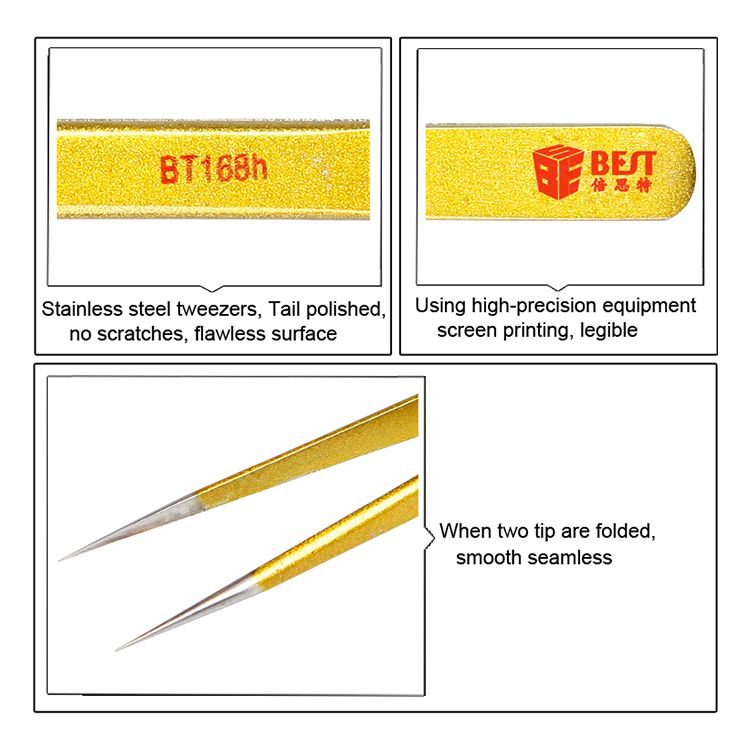 BEST-BST-168H-High-Quality-202-Gold-plated-Stainless-Steel-Eyelash-Extension-Pointed-Tweezer-1364534