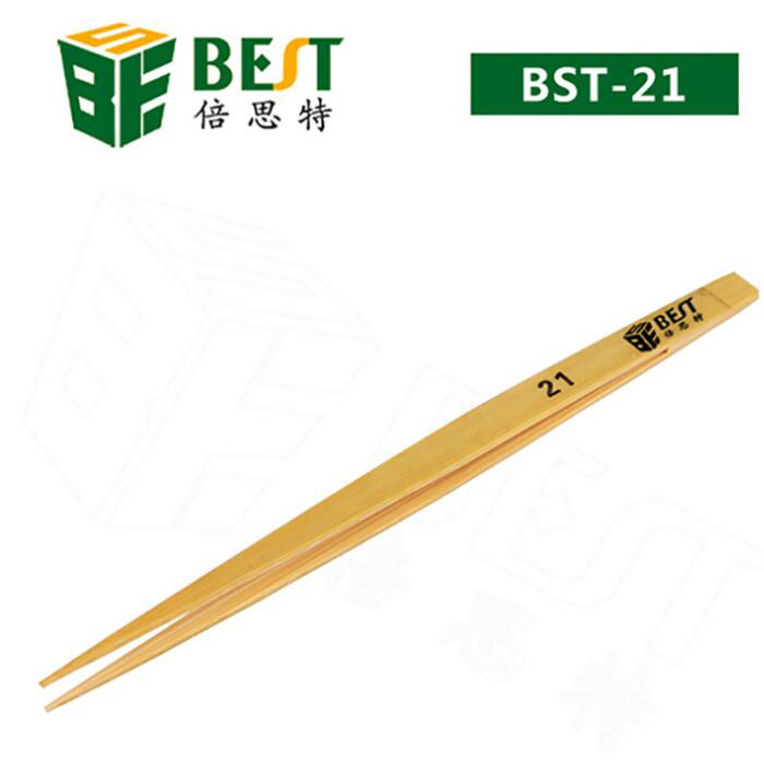 BEST-BST-21-Industrial-Non-tooth-Anti-loss-Tweezer-Anti-static-Bamboo-Tweezers-1383384