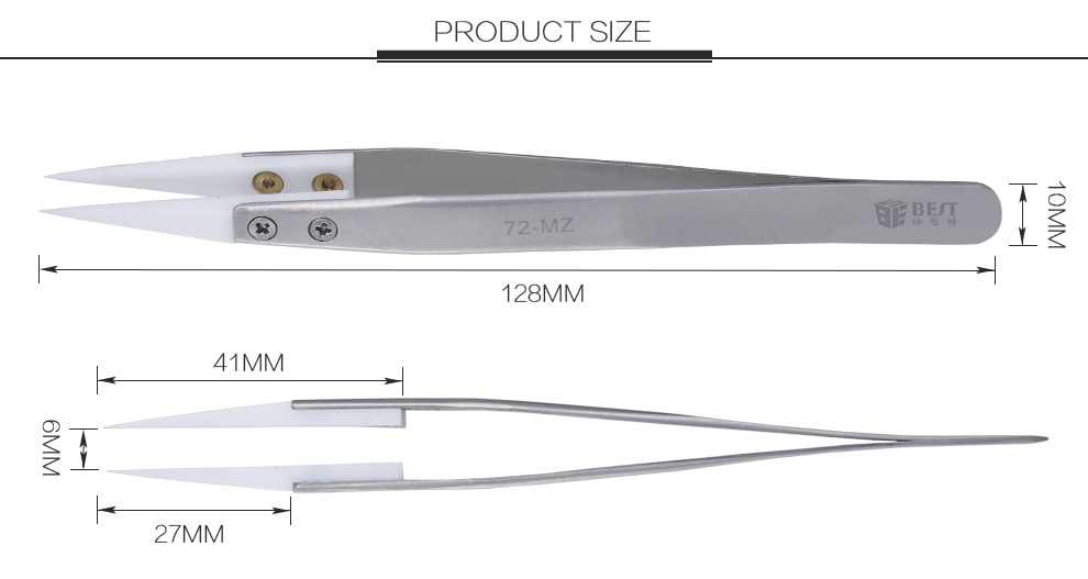 BEST-BST-72-MZ-Anti-acid-Ceramic-Tipped-Stainless-Steel-Tweezer-Fine-Pointed-Tips-With-Heat-Resistan-1363150