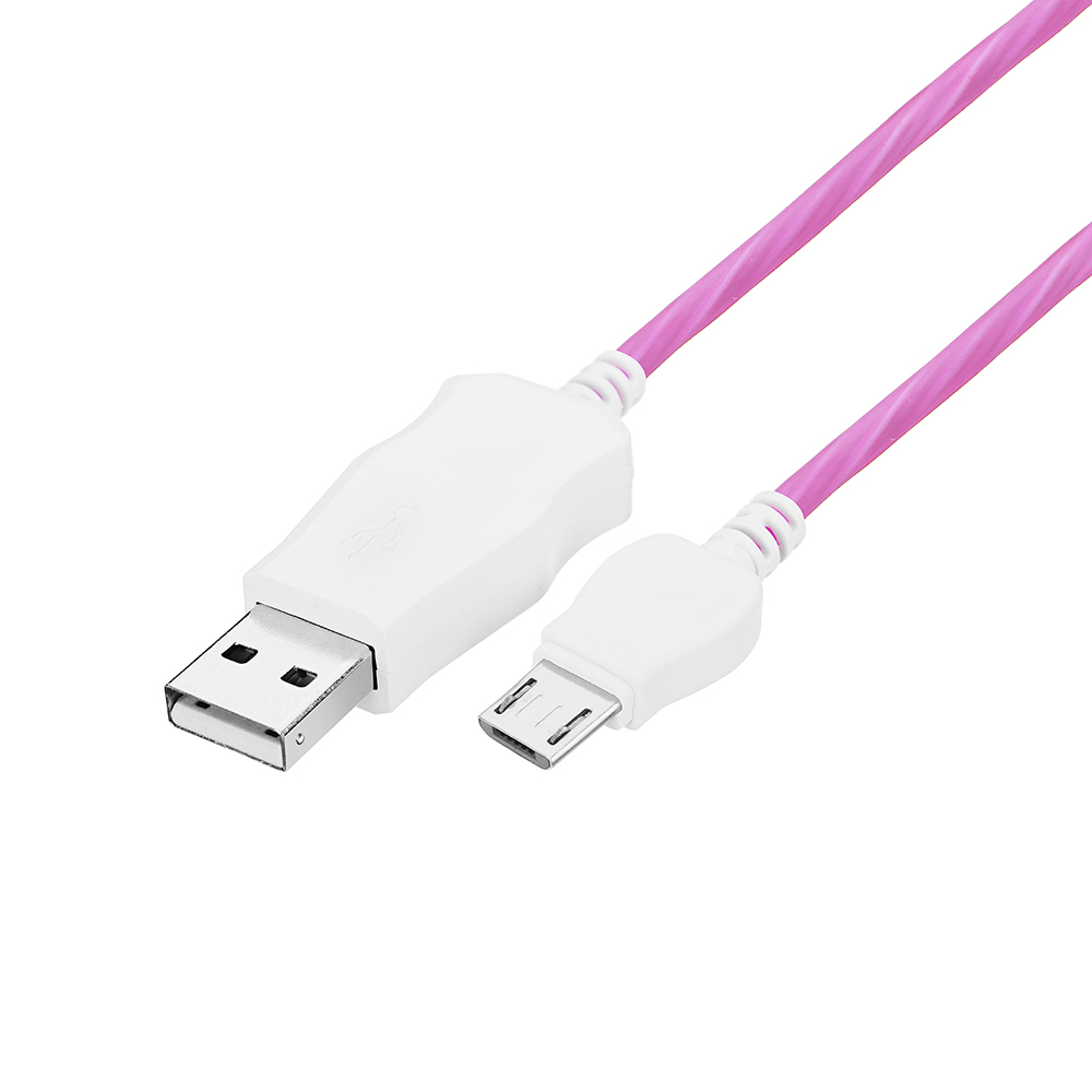 Bakeey-24A-Flowing-Light-Micro-USB-Fast-Charging-Data-Cable-1M-For-Smart-Phone-Tablet-1342761