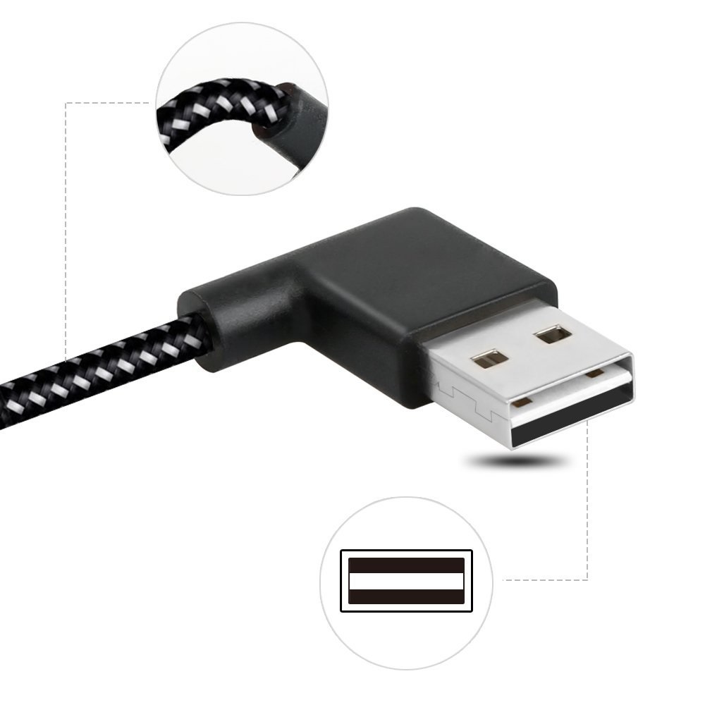 Bakeey-90-Degree-Reversible-24A-Micro-USB-Charging-Data-Cable-for-Samsung-S6-S7-Note-4-1202849