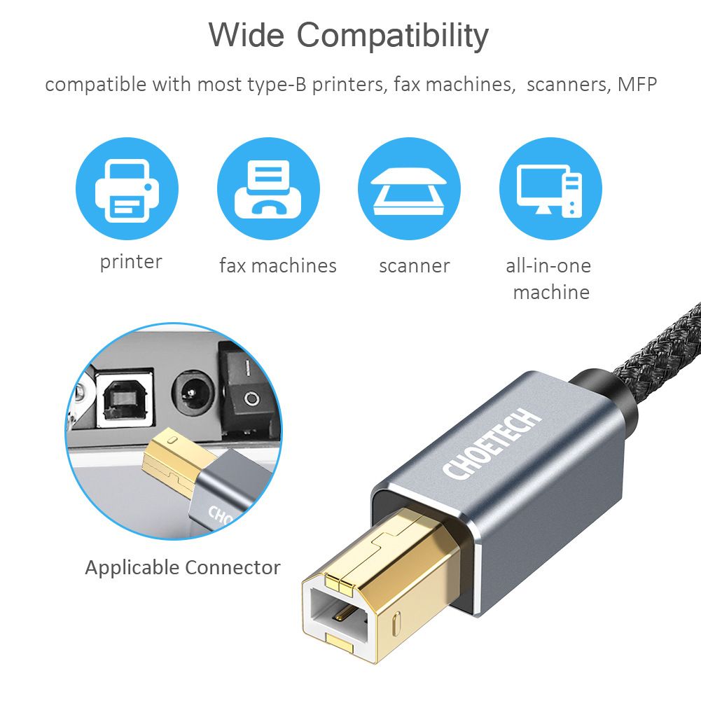 CHOETECH-USB-20-Extension-Cable-Connection-Extension-Cable-For-Fax-Machine-Printer-Scanner-1734538