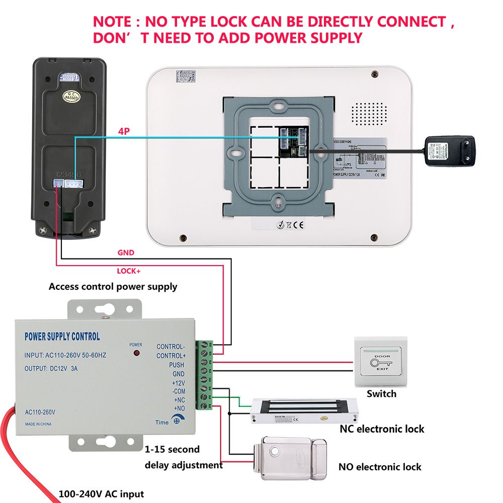 ENNIO-7-Inch-Video-Door-Phone-Doorbell-Intercom-Kit-1-Camera-1-Monitor-Night-Vision-with-700TVL-Came-1615996