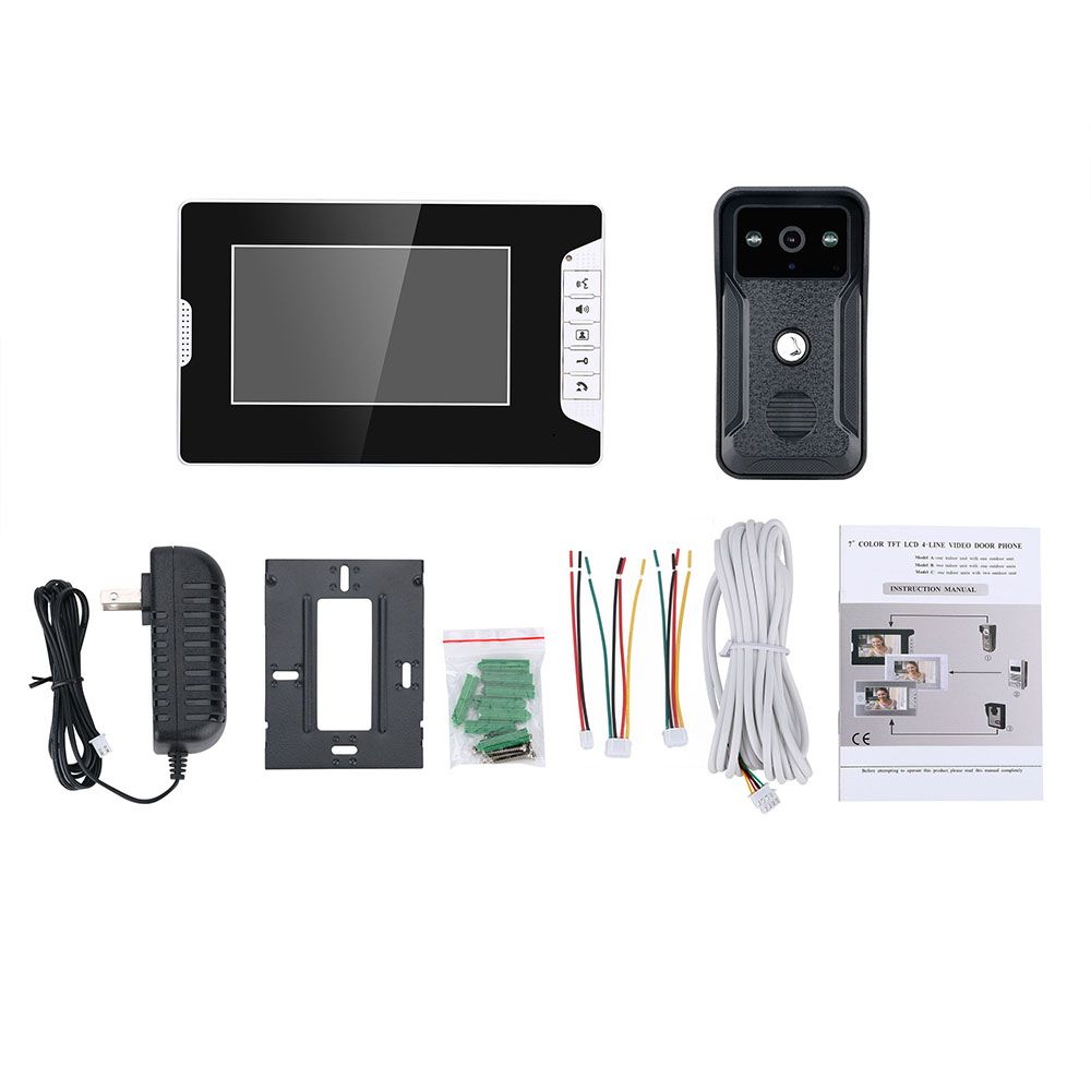 ENNIO-7-Inch-Video-Door-Phone-Doorbell-Intercom-Kit-1Camera-1-Monitor-Night-Vision-with-700TVL-Camer-1615992