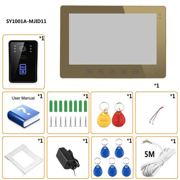 ENNIO-SY1001A-MJID11-10quot-RFID-Video-Door-Phone-Intercom-Doorbell-Touch-Button-Remote-Unlock-Camer-1063688