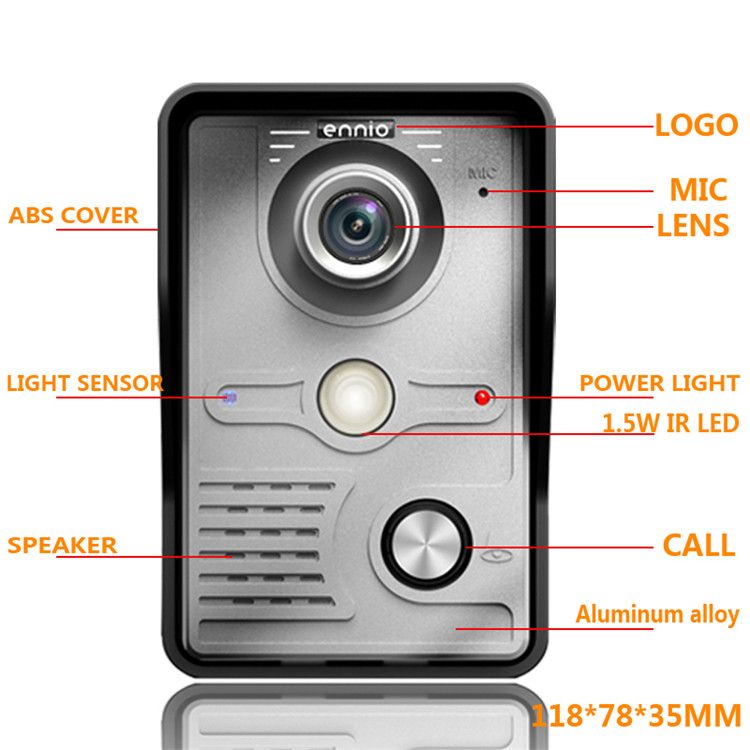 ENNIO-SY817MKW11-7-inch-Video-Door-Phone-Doorbell-Intercom-Kit-1-Camera-1-Monitor-Night-Vision-1100875