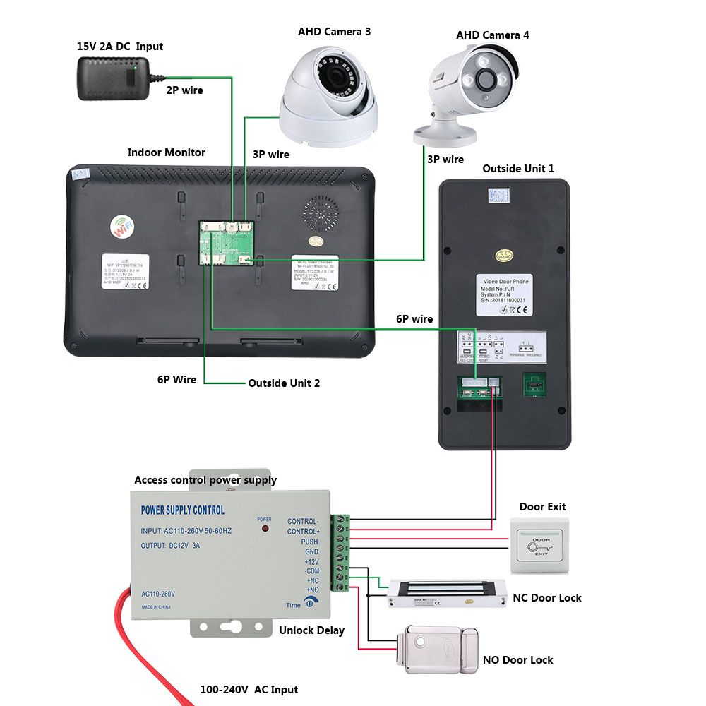 ENNIO-Wired-Wifi-Video-Door-Phone-Doorbell-Intercom-Entry-System-with-IR-CUT-AHD-720P-Wired-Camera-N-1615991