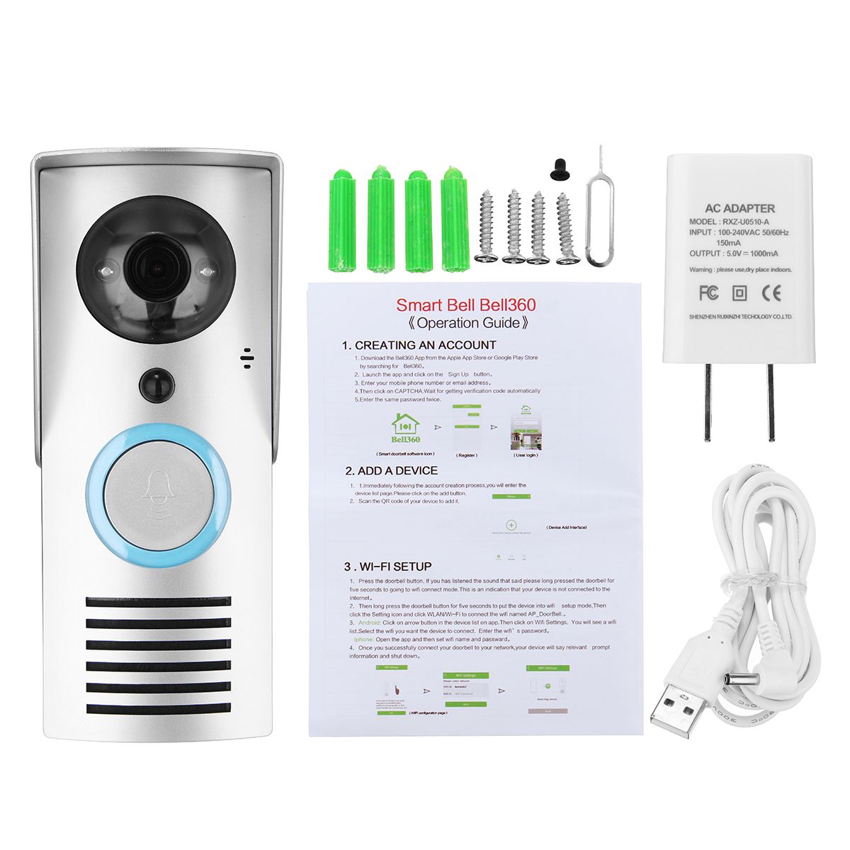 Smart-WIFI-Wireless-Doorbell-Door-720P-Camera-Intercom-Video-IR-Night-Vision-1263020