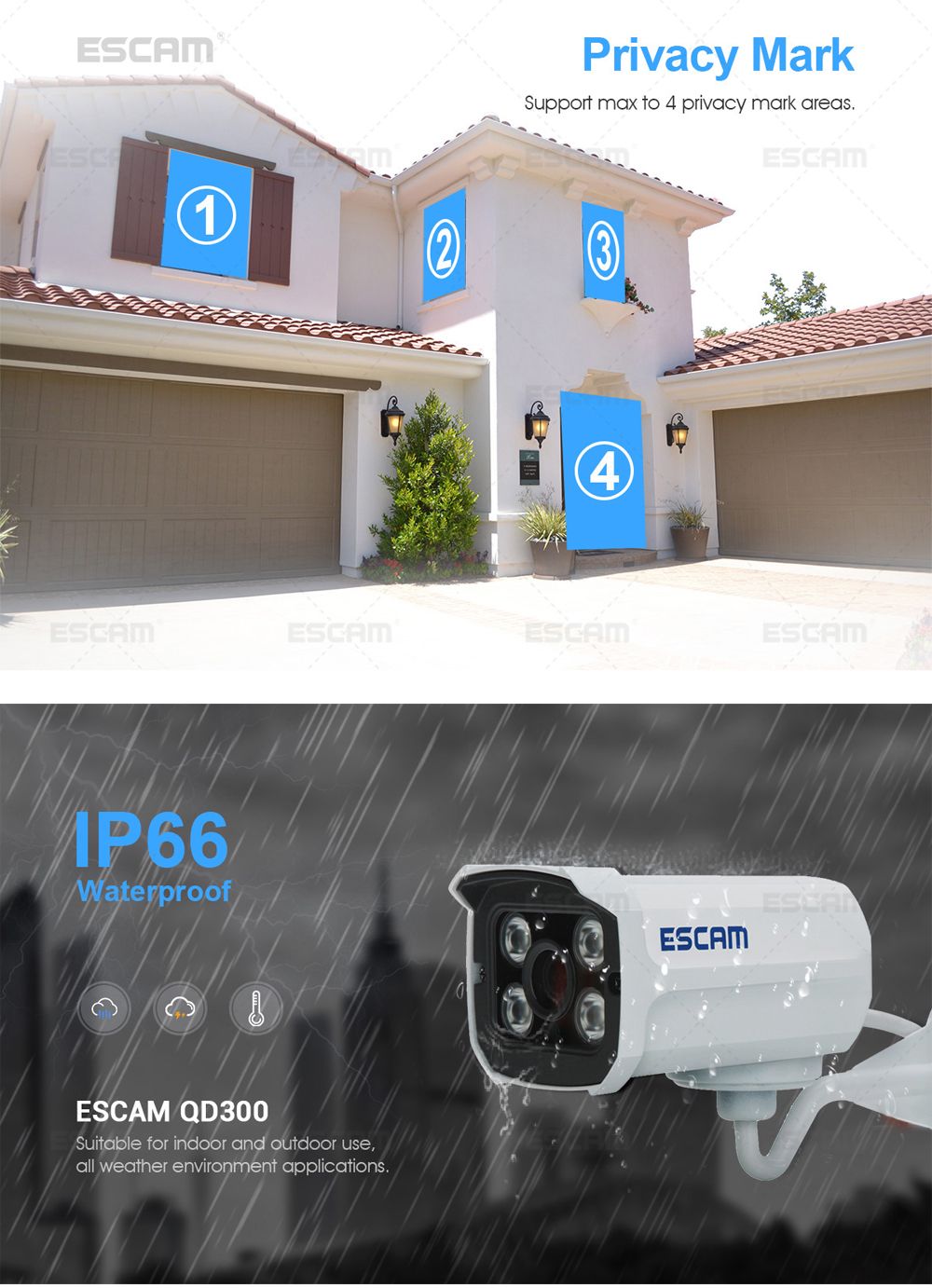 Escam-Brick-QD300-ONVIF-HD-1080P-P2P-Cloud-IR-Security-IP-Camera-POE-IP66-Waterproof-Upgraded-Versio-931339