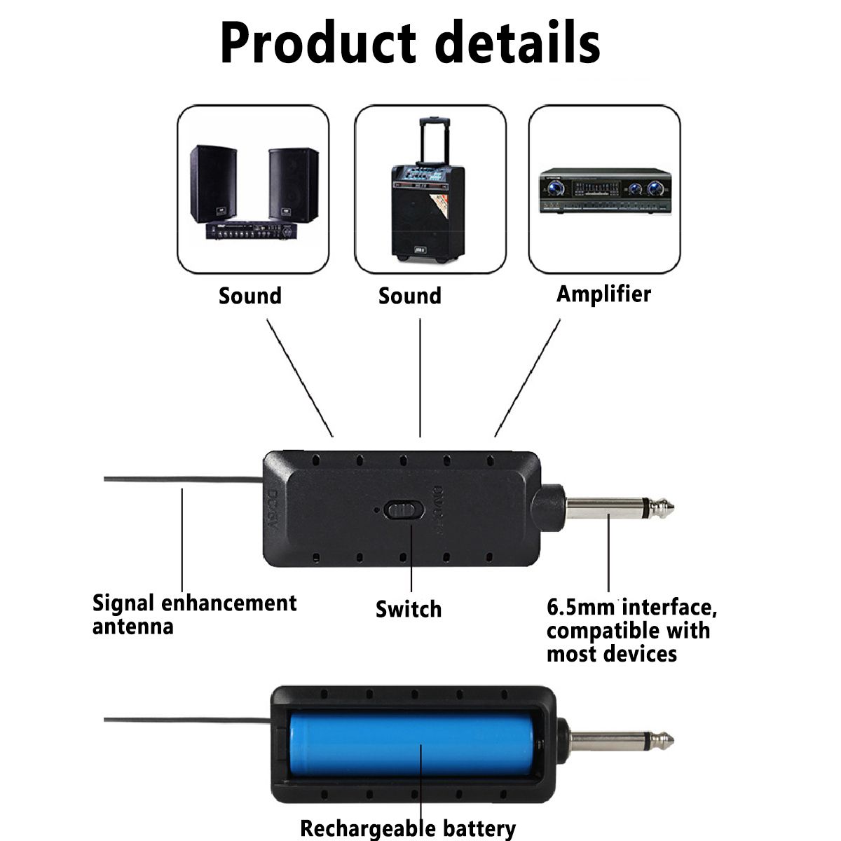 DC-12V-UHF-2-Channel-Dual-Wireless-Handheld-Microphone-Speaker-Mics-w-Receiver-1679241