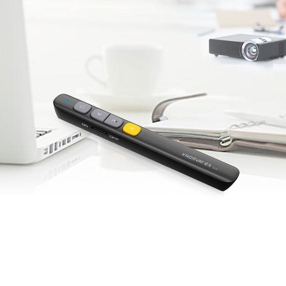 KNORVAY-N29-Wireless-Presenter-RF-24GHz-Remote-Control-PPT-Page-Turning-Pen-650nm-Red-Laser-Pen-1719372