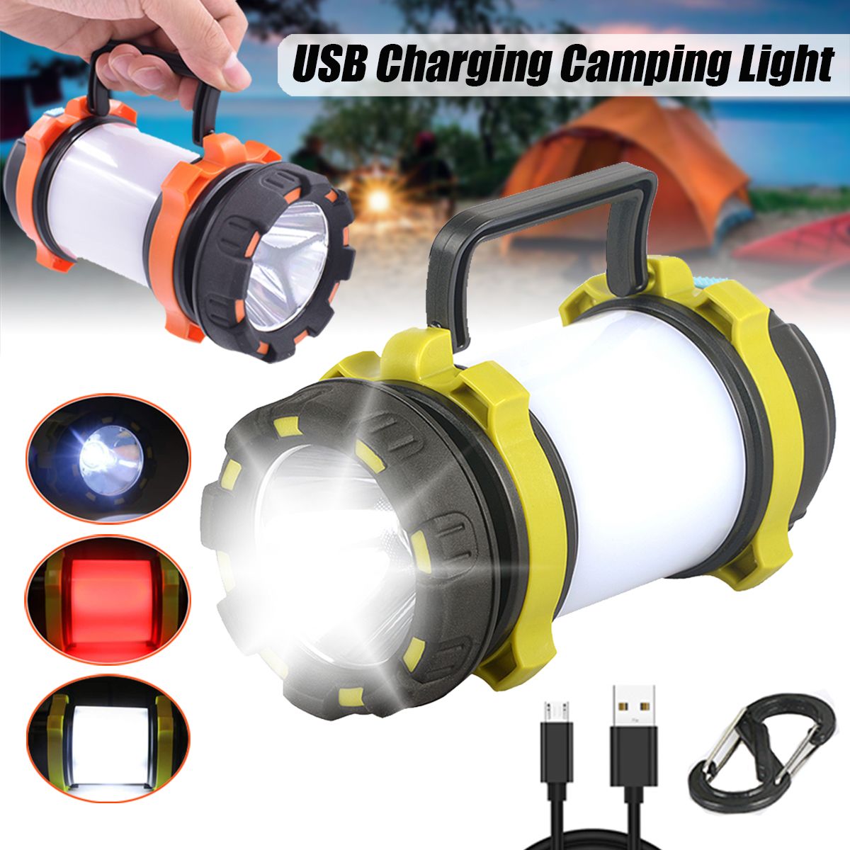 LED-Flashlight-Camping-Light-Torch-Lantern-USB-Rechargeable-USB-Charger-Worklight-Waterproof-1612111