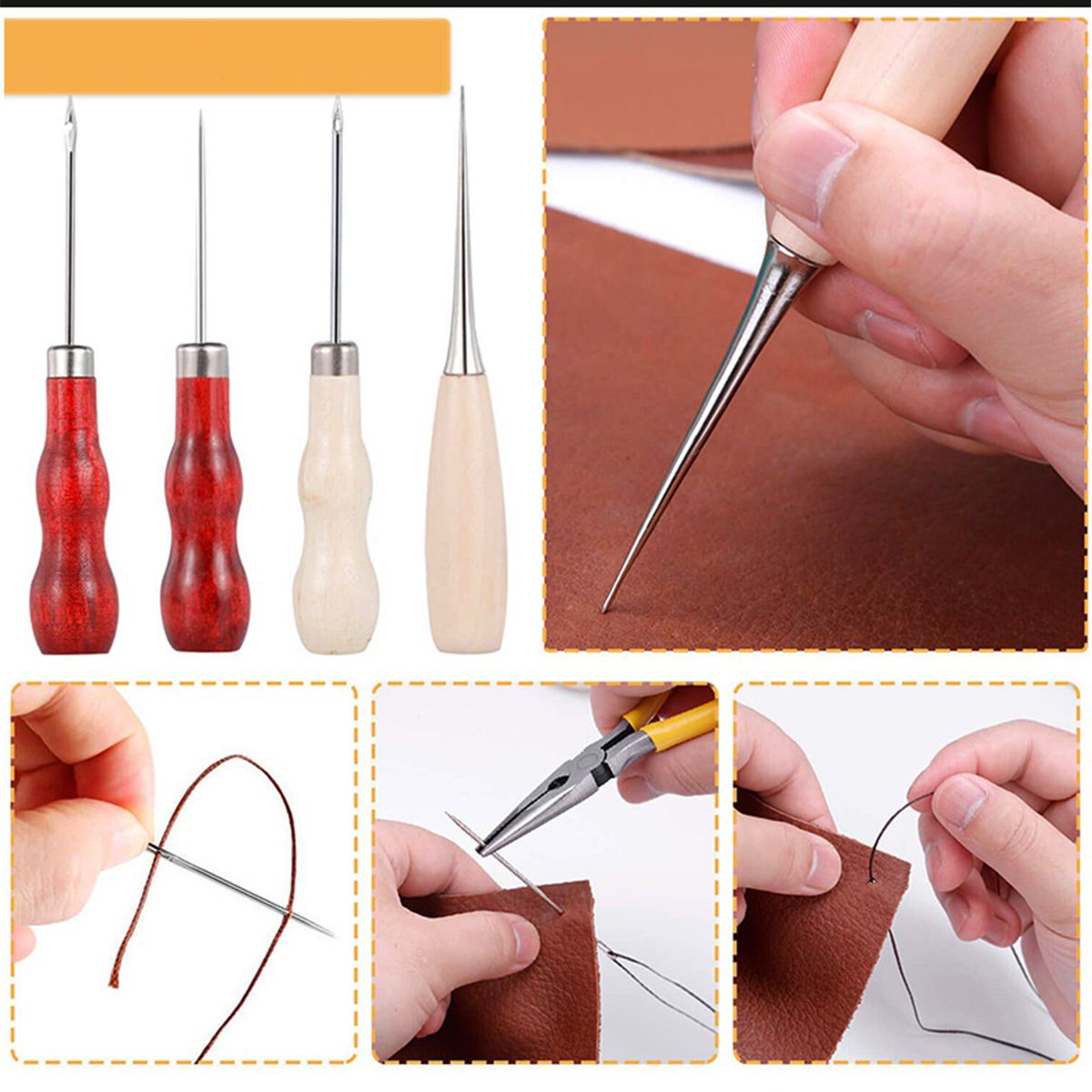 33Pcs-Professional-Leather-Craft-Working-Tools-Kit-for-Hand-Sewing-Punch-Thread-1733590