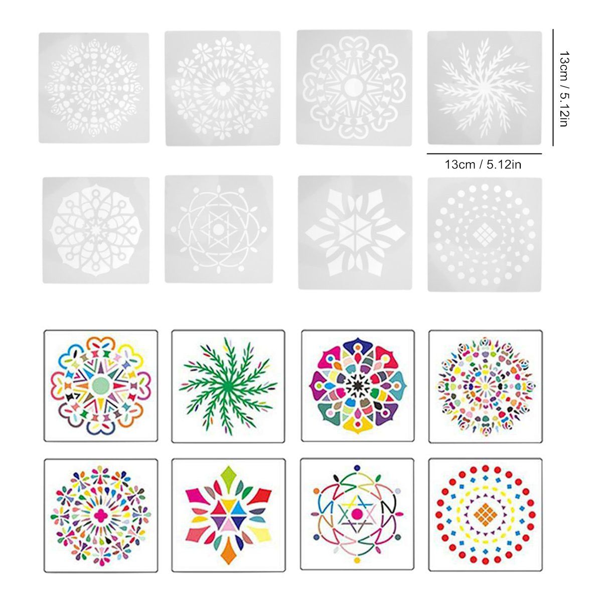 35Pcs-Mandala-Dotting-Tools-Rock-Painting-Kits-Colorful-Art-Pen-Paint-Stencils-1730758