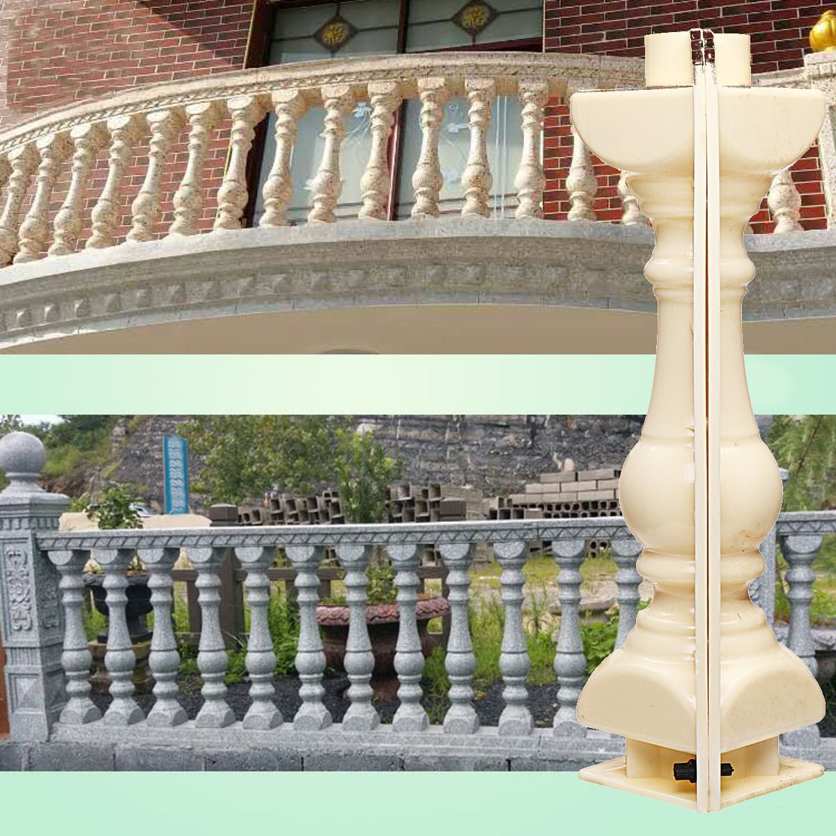 40CM-Concrete-Garden-Mould-Balustrade-Pillar-Post-Pedestal-Mold-Railing-Fence-1395449