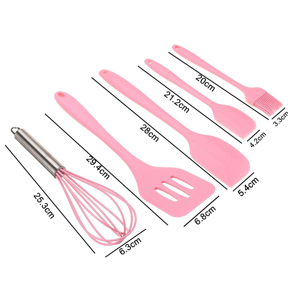 5pcs-kitchen-Utensil-Set-Silicone-Cake-Cream-Spatula-Mixing-Scraper-Baking-Tool-1691795