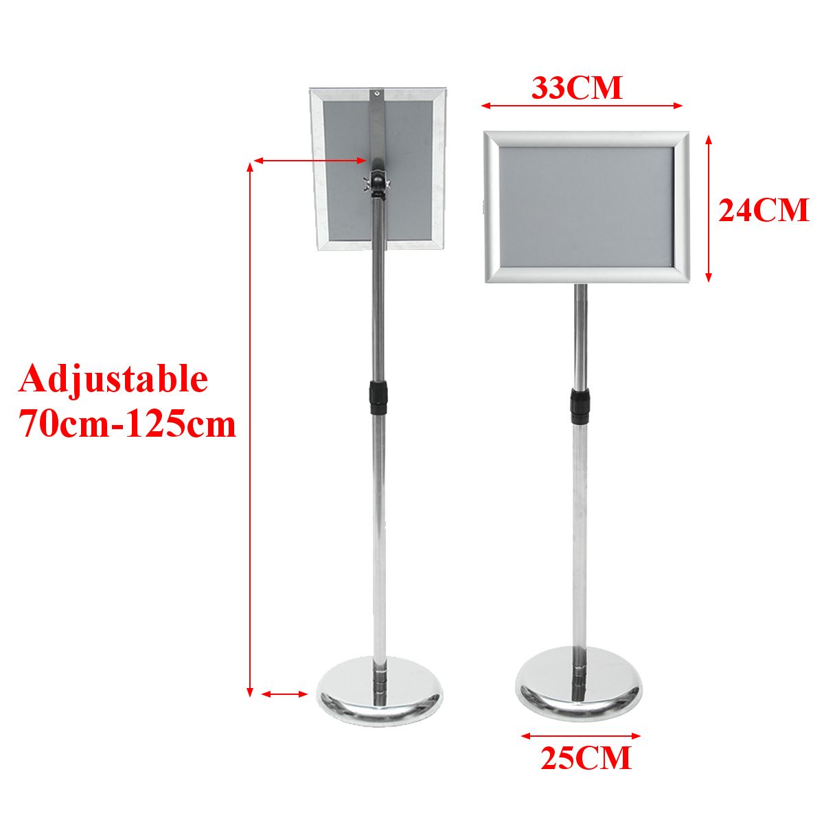 Adjustable-A4-Metal-Display-Pedestal-Sign-Floor-Holder-Stand-Poster-Silver-HQ-1384340