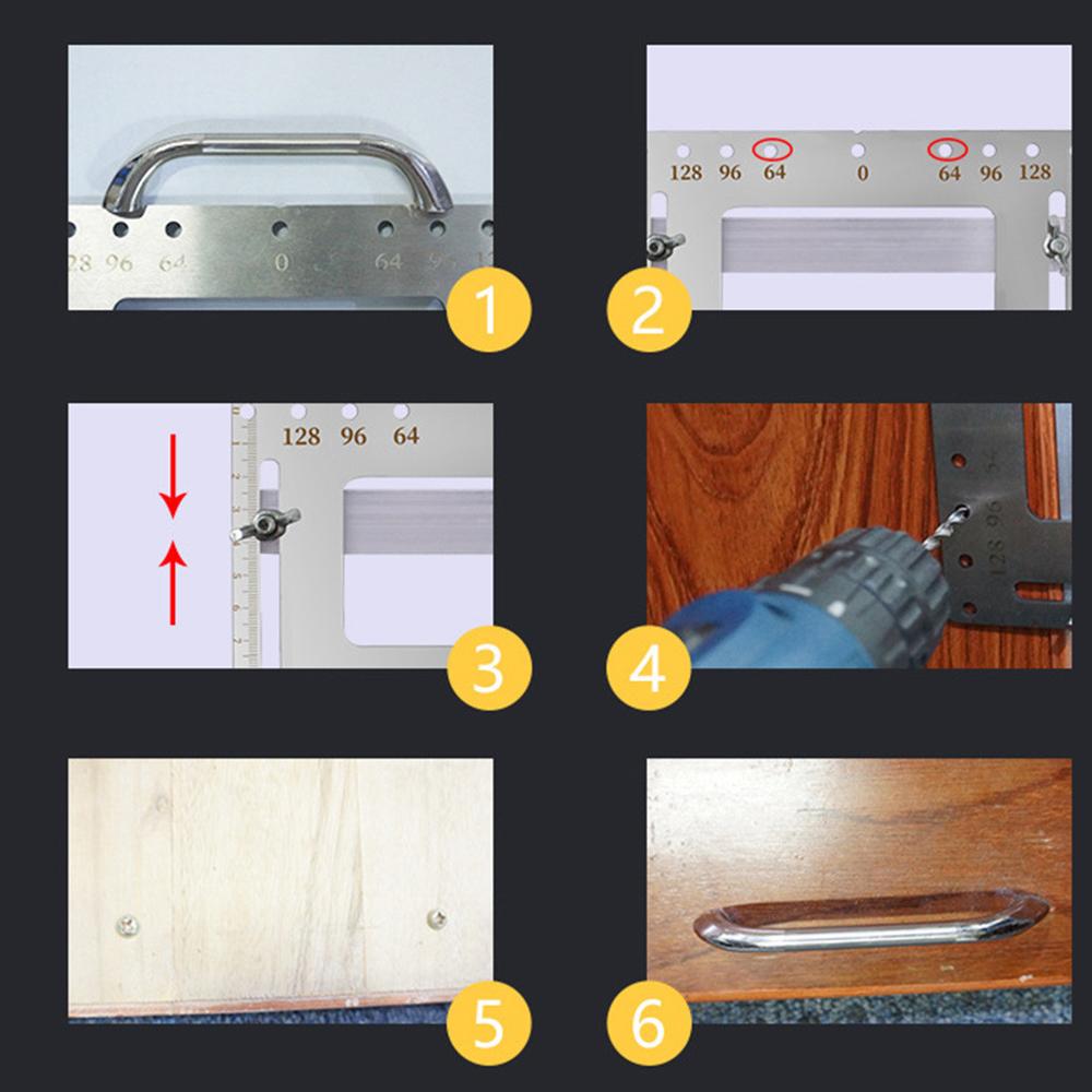 Drill-Bits-Doweling-Drilling-Punch-Locator-Woodworking-Drill-Guide-Tool-for-NEW-Stainless-Steel-Door-1532923