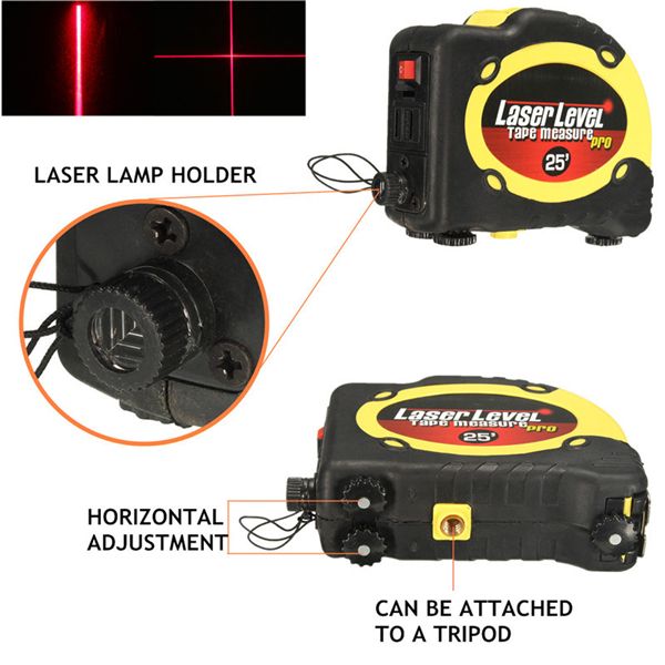 LV-07-Pro-25-75M-Laser-Level-Tape-Measure-Horizontal-Vertical-Line-Ruler-Tester-1042296