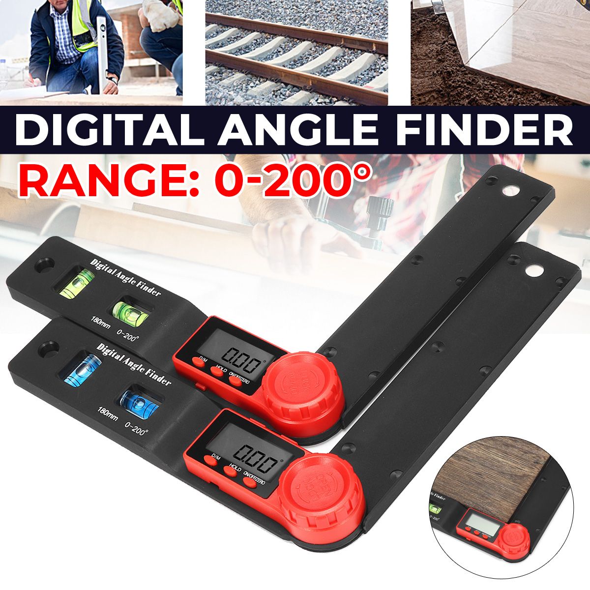 Mini-Multi-function-Spirit-Level-0--200deg-Angle-Ruler-Protractor-Woodworking-Angle-Ruler-Digital-Ca-1738869