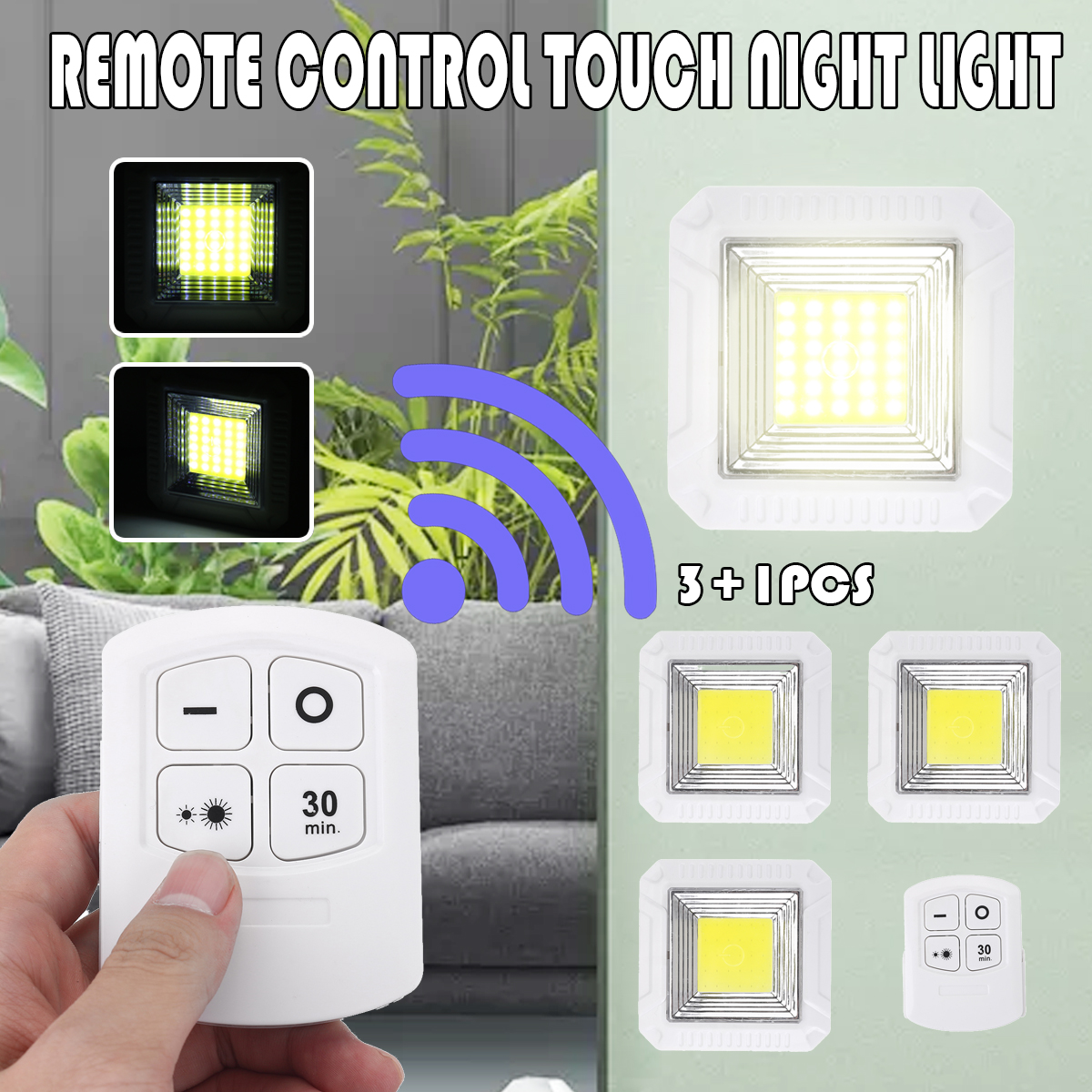 3Pcs-150LM-3W-LED-Lamp-Wireless-Remote-Control-Touch-Night-Light-RC-Bedroom-Sensing-Night-Light-for--1687927