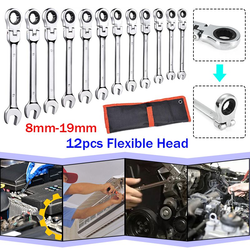 12Pcs-Flex-Head-Ratcheting-Wrench-Set-8-19mm-Metric-Combination-Spanner-with-Pouch-1631679