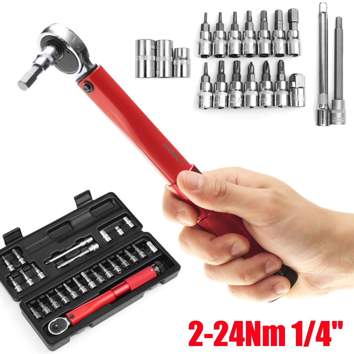 25Pcs-Bicycle-Bike-Torque-Wrench-14-Inch-Torque-Wrench-Socket-Set-Kit-2-24Nm-1301002